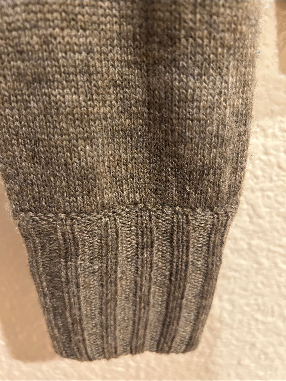 Women's Shawl Collar Fair Isle Sweater - Taupe - Picture 6 of 12